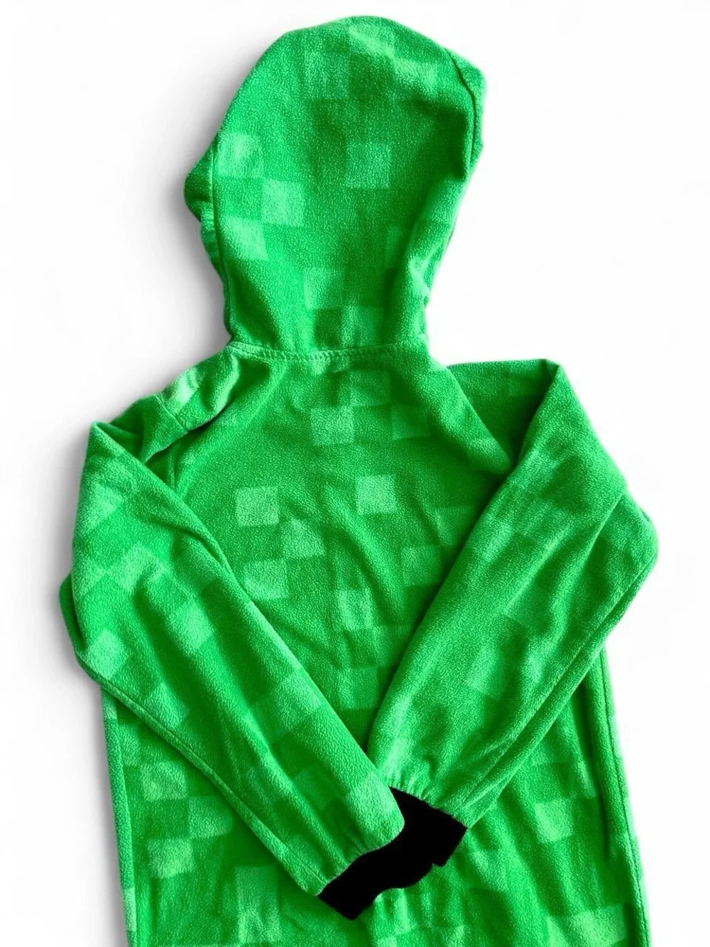Lightweight fleece Minecraft Creeper Onesie hoodie pajamas